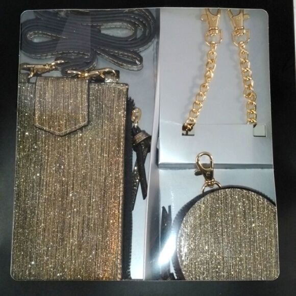 Womens Crossbody Phone Case & Pouch Bag Purse 3 Piece Gift Set - Picture 2 of 7